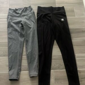 2 pair new women adidas tight fit leggings